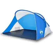 vidaXL Strandtent 2-persoons pop-up waterdicht azuurblauw