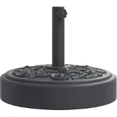 vidaXL Parasolvoet voor stokken van Ø38 / 48 mm 25 kg rond