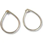 Leelavadee Jewelry Zilveren oorknopjes Silver drop