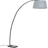 Beliani BENUE - Staande lamp - Grijs - Metaal