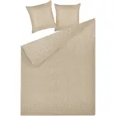 Beliani Plafond, Spreidenset met kussens reliëfmotief 3-delig taupe 160 x 220 cm SHUSH (160 x 220 cm)