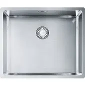 Franke Maris Inbouwspoel, roestvrijstalen spoelbak BXX 210/110-50, met drukknop, roestvrij staal, vanaf 55 cm, artikelnummer 127.0375.