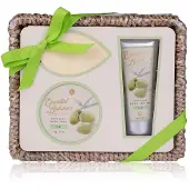 Accentra Badeset ESSENTIAL BOTANICS - CLASSICS in Seegraskorb, inkl. 60ml Hand- & Nagelcreme, 60g Badefizzer