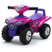 Baby Mix loopauto quad roze met licht en geluid - Loopauto