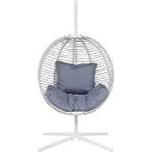 Beliani ARCO - Hangstoel-Wit-Polyester