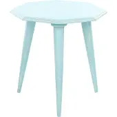 Beliani KANRI - Bijzettafel-Blauw-MDF, Mangohout