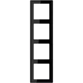 JUNG LS984SW Afdekking Frame 4-voudig Zwart 1 stuk(s)