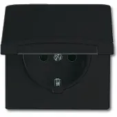 ABB 2CKA002064A0290 Apparaatinzetstuk IP44 Zwart-grijs, Antraciet