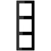 JUNG LS983SW Afdekking Frame 3-voudig Zwart 1 stuk(s)