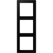 JUNG LS990 Afdekraam 3-voudig Mat zwart