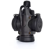 Power Solid hangkoppeling / verdeelblok 3-voudig randaarde IP54 zwart
