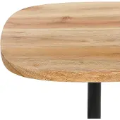 Beliani OASIS - Bijzettafel-Wit-IJzer
