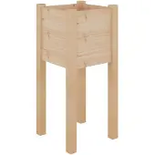 vidaXL Plantenbak 31x31x70 cm massief grenenhout