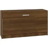 vidaXL Schoenenbank 80x24x45 cm bewerkt hout bruin eikenkleur