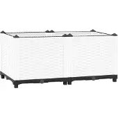 vidaXL Plantenbak verhoogd 80x40x38 cm polypropeen