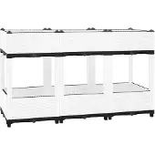 vidaXL Plantenbak verhoogd 120x40x71 cm polypropeen