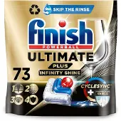 Finish Ultimate Plus Infinity Shine Vaatwastabletten - 73 Capsules - kwartaalbox