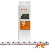 Pyc fietsketting 9v - duurzaamheid en levensduur verbeterd - 138 schakels - 1/2 x 11/128 inch