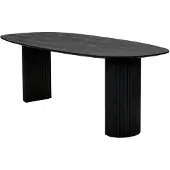 Giga Meubel Eettafel Feline Zwart 240cm
