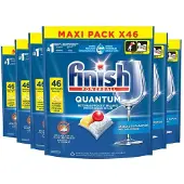 Finish 6x Quantum Vaatwastabletten Citroen 46 Stuks