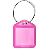 Combicraft Mini XS openklapbare sleutellabels 38x22mm pink - 100 stuks