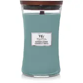 Woodwick Evergreen Cashmere Large Hourglass Candle 0