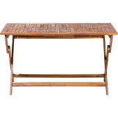 Beliani CENTO - Inklapbare tafel-Donkere houtkleur-Acaciahout