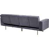 Beliani Visnes Slaapbank Grijs 188x107