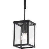 QAZQA Industriële buiten hanglamp zwart IP44 - Charlois