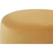Beliani SOPHIA - Poef-Geel-Fluweel