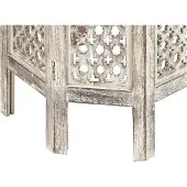 Beliani SANTRA - Bijzettafel-Lichte houtkleur-Mangohout