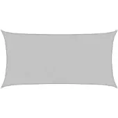 vidaXL Zonnezeil 5x2,5 m 100% polyester oxford lichtgrijs