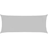 vidaXL Zonnezeil 5x2 m 100% polyester oxford lichtgrijs