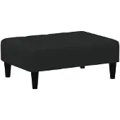 vidaXL Voetenbank 77x55x31 cm fluweel zwart