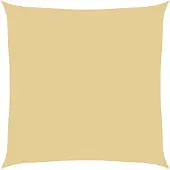 vidaXL Zonnezeil 4x4 m 100% polyester oxford zandkleurig
