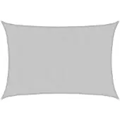vidaXL Zonnezeil 4x2,5 m 100% polyester oxford lichtgrijs