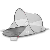 vidaXL Strandtent pop-up waterdicht grijs