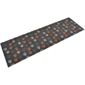 vidaXL Keukenmat wasbaar potenprint 60x180 cm fluweel