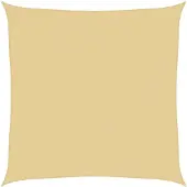 vidaXL Zonnezeil 3x3 m 100% polyester oxford zandkleurig