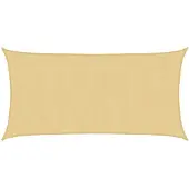 vidaXL Zonnezeil 5x2,5 m 100% polyester oxford zandkleurig