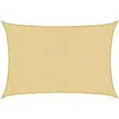 vidaXL Zonnezeil 5x3 m 100% polyester oxford zandkleurig