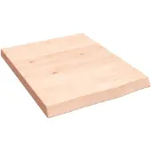 vidaXL Wandschap 40x50x(2-4) cm onbehandeld massief eikenhout