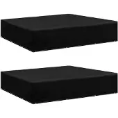 vidaXL Tuinmeubelhoezen 2 st met 12 oogjes 250x250x70 cm