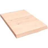 vidaXL Wandschap 40x60x(2-4) cm onbehandeld massief eikenhout