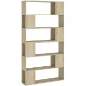 vidaXL Boekenkast/kamerscherm 100x24x188 cm sonoma eikenkleurig