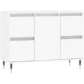 vidaXL Badmeubel, wit, 80x33x60 cm, van houtvezel
