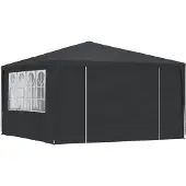 vidaXL Partytent met zijwanden professioneel 90 g/m² 4x4 m antraciet