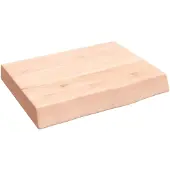 vidaXL Wandschap 40x30x(2-6) cm onbehandeld massief eikenhout