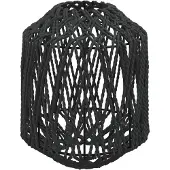 vidaXL Lampenkap Ø23x28 cm ijzer en papier zwart