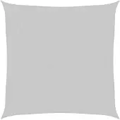 vidaXL Zonnezeil 7x7 m 100% polyester oxford lichtgrijs